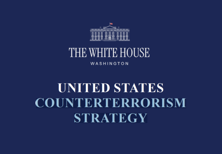 White House United States counterterrorism strategy cover